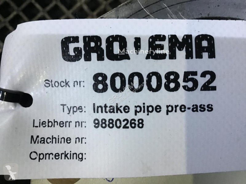 قطع غيار الأشغال العمومية Liebherr Intakepipe