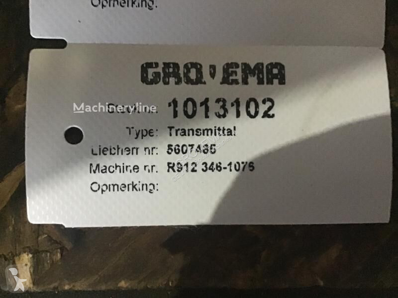 Losse onderdelen bouwmachines Liebherr Transmittal