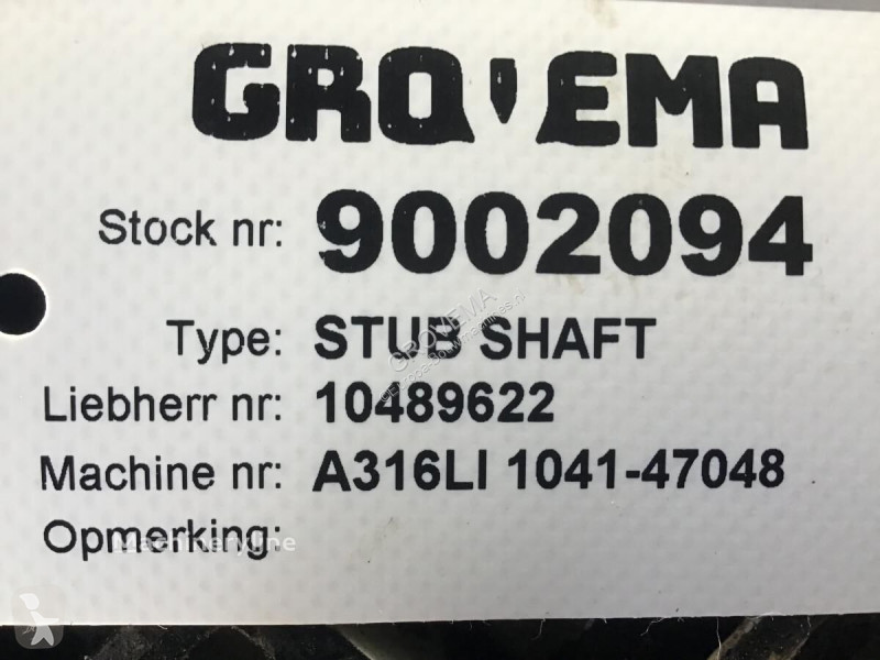 Pièces engins tp Liebherr Stub Shaft