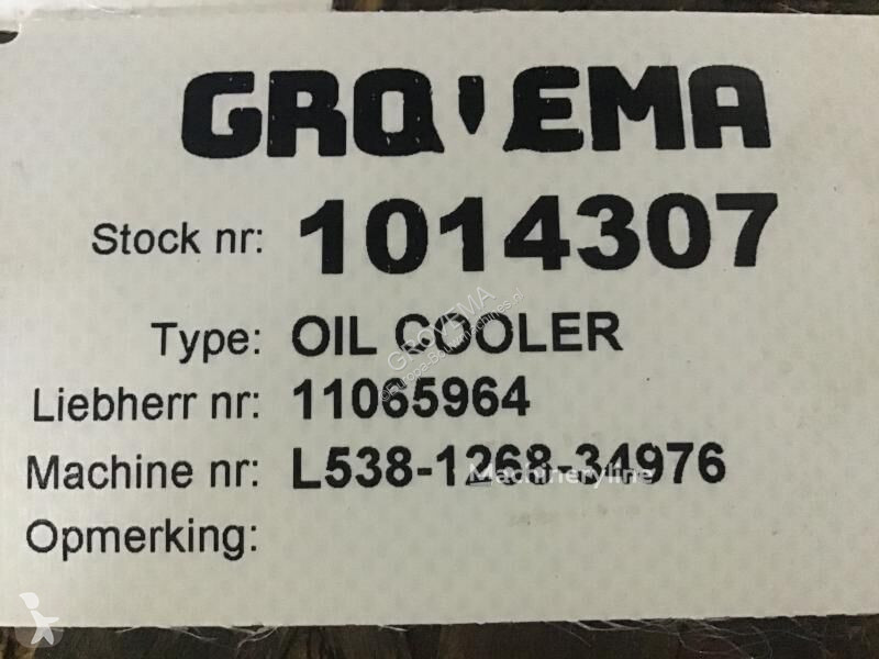 Losse onderdelen bouwmachines Liebherr Oil Cooler