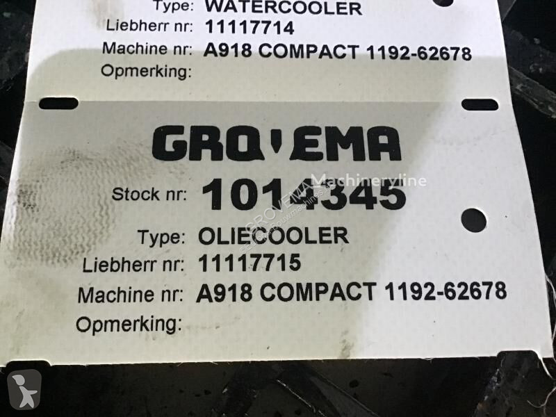 قطع غيار الأشغال العمومية Liebherr Oilcooler