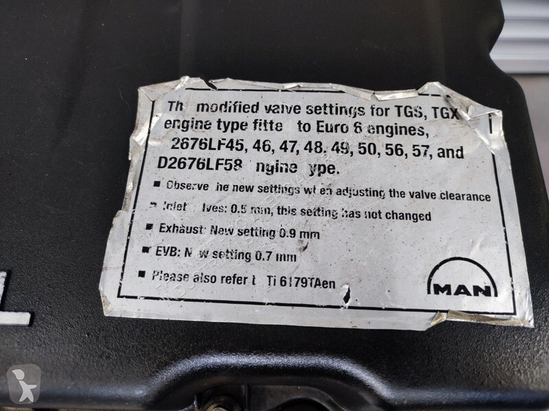قطع غيار الأشغال العمومية MAN 2665 TGS - TGX...