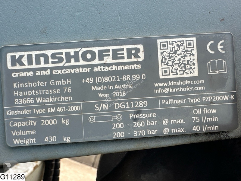 Резервни части за строителна техника Kinshofer...