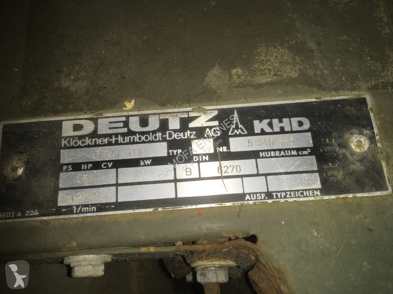 Náhradné diely na stavebné stroje Deutz F12L413...