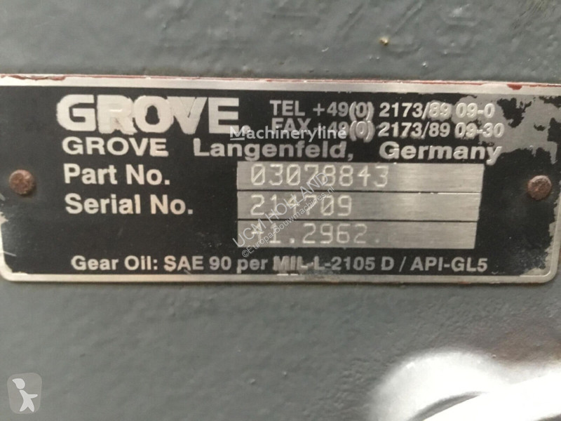 Pezzi di ricambio macchine movimento terra Grove