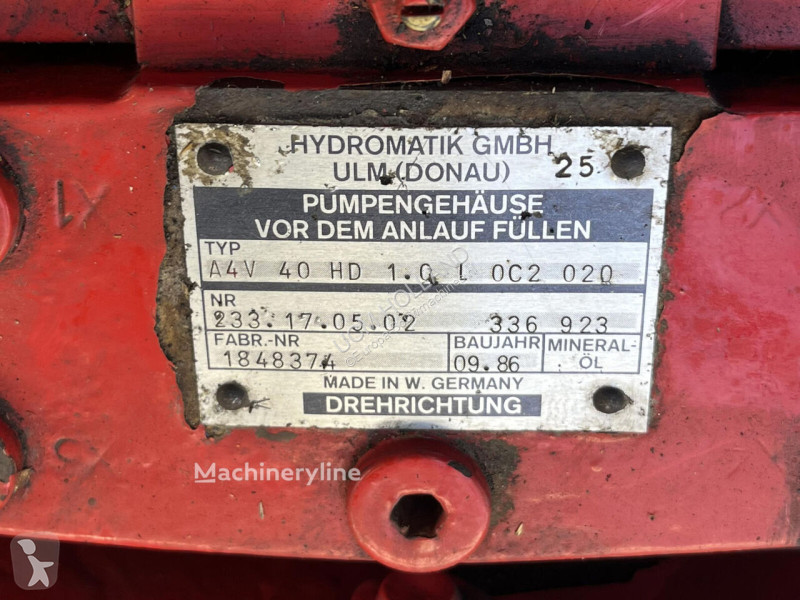 Losse onderdelen bouwmachines  pump A4V 40 HD 1...