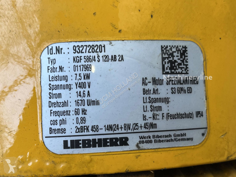 Losse onderdelen bouwmachines Liebherr