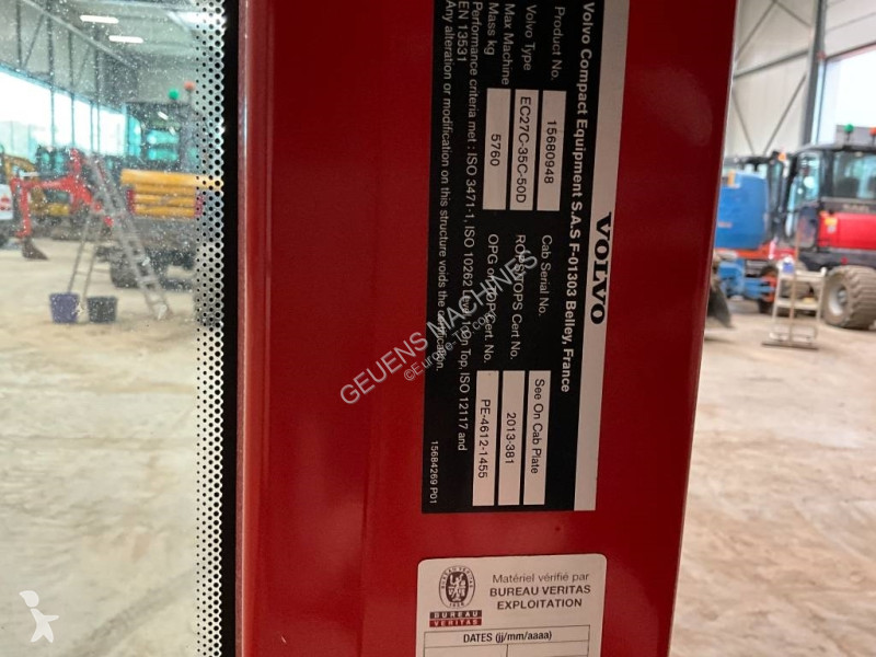 قطع غيار الأشغال العمومية Volvo EC 27 C / EC 35...