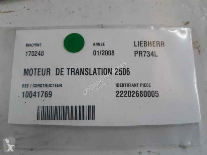 Pièces engins tp Liebherr PR734L