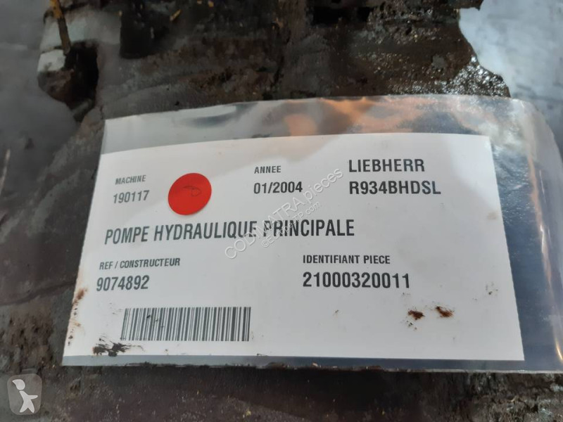 Pièces engins tp Liebherr R934BHDSL