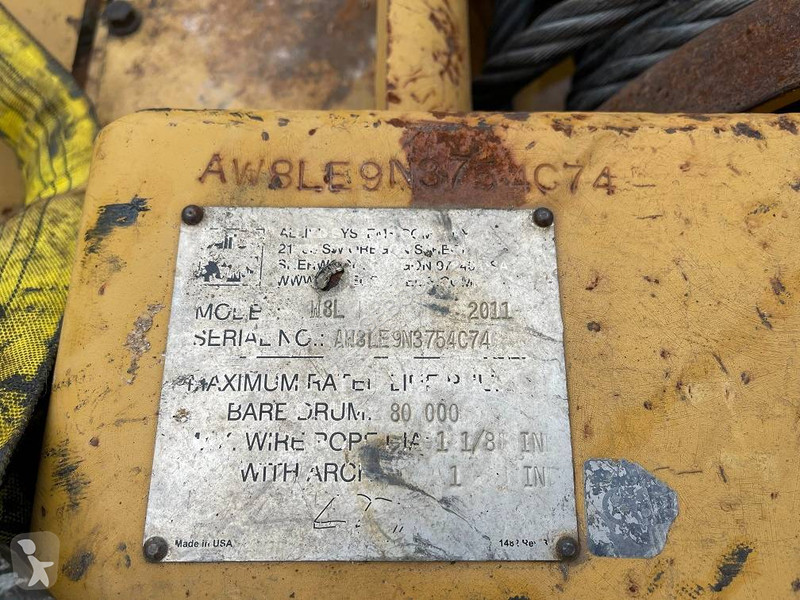 Mezzo da cantiere  systems w8l winch for cat d8