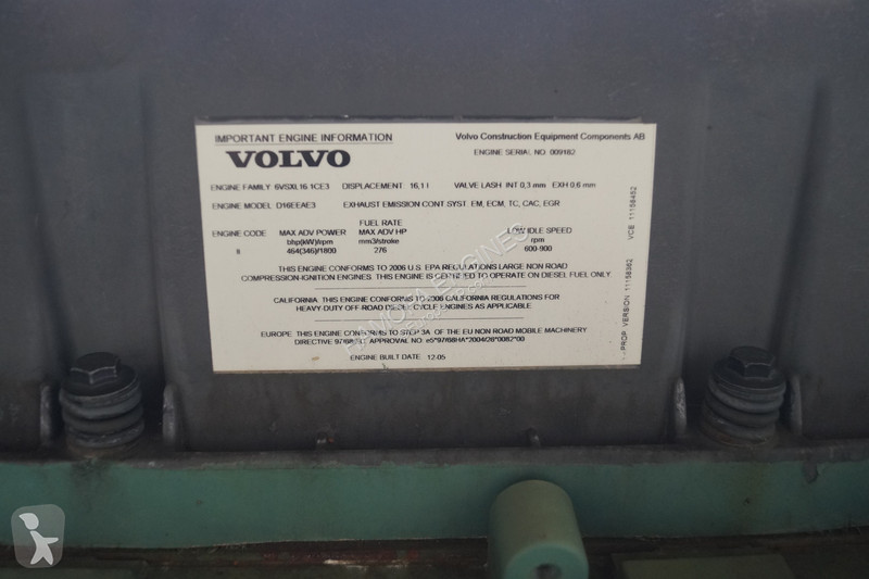 Náhradné diely na stavebné stroje Volvo D16E...