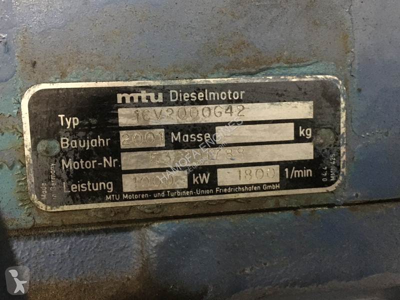 قطع غيار الأشغال العمومية MTU 16V2000G42 USED