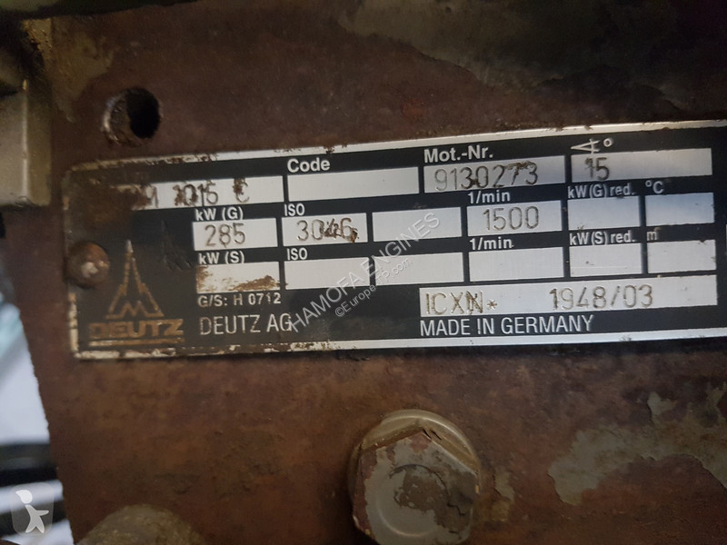 Náhradné diely na stavebné stroje Deutz...