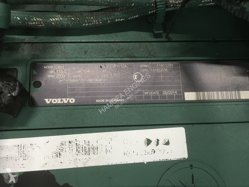Náhradné diely na stavebné stroje Volvo D6H CORE