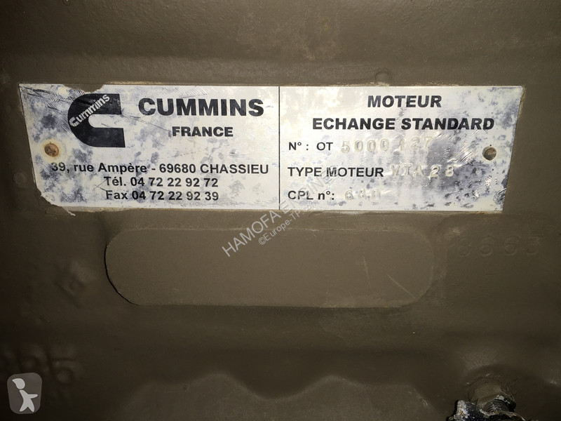 Náhradní díly stavba Cummins VTA28 CPL0680 USED