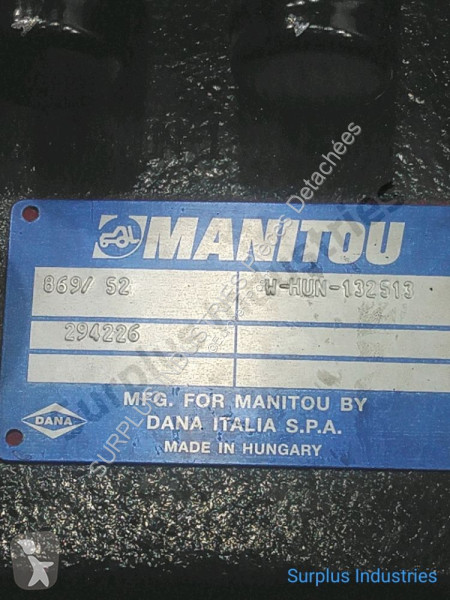 Резервни части за строителна техника Manitou...