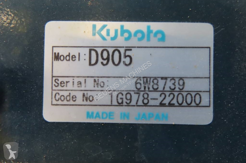 قطع غيار الأشغال العمومية Kubota D905