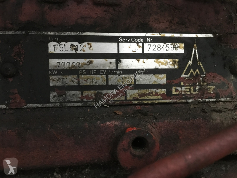 Náhradné diely na stavebné stroje Deutz F5L912...