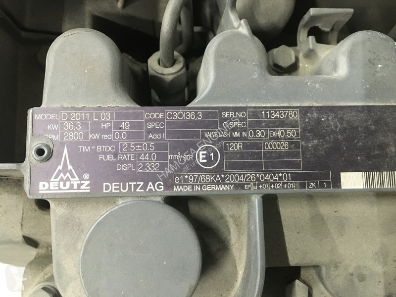 Náhradné diely na stavebné stroje Deutz...