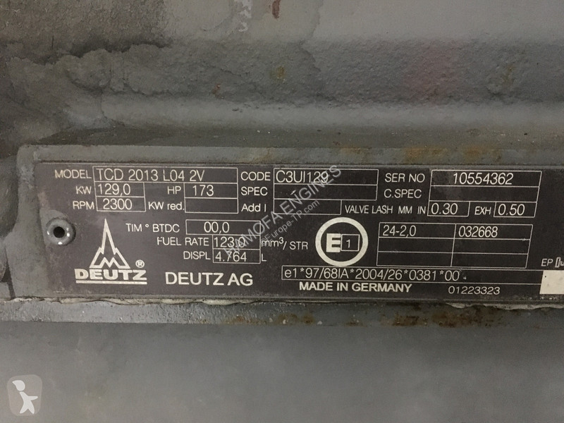 Náhradné diely na stavebné stroje Deutz L04 2V...