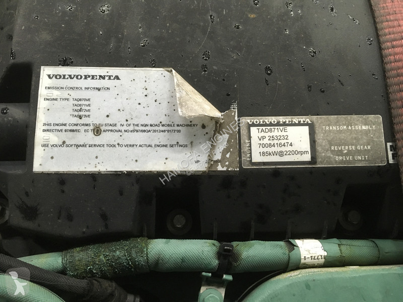 Losse onderdelen bouwmachines Volvo TAD871VE USED