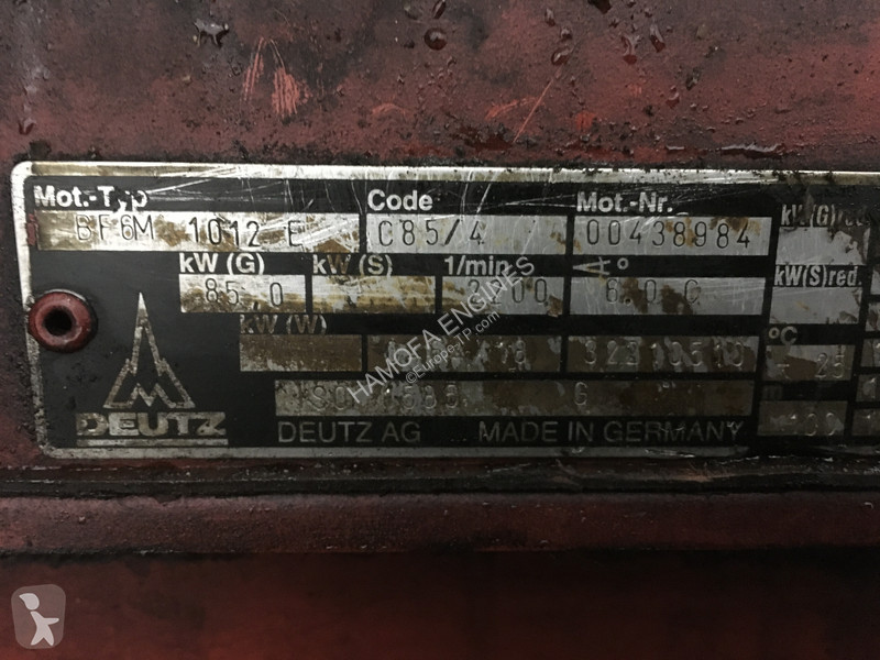 Losse onderdelen bouwmachines Deutz BF6M1012E...