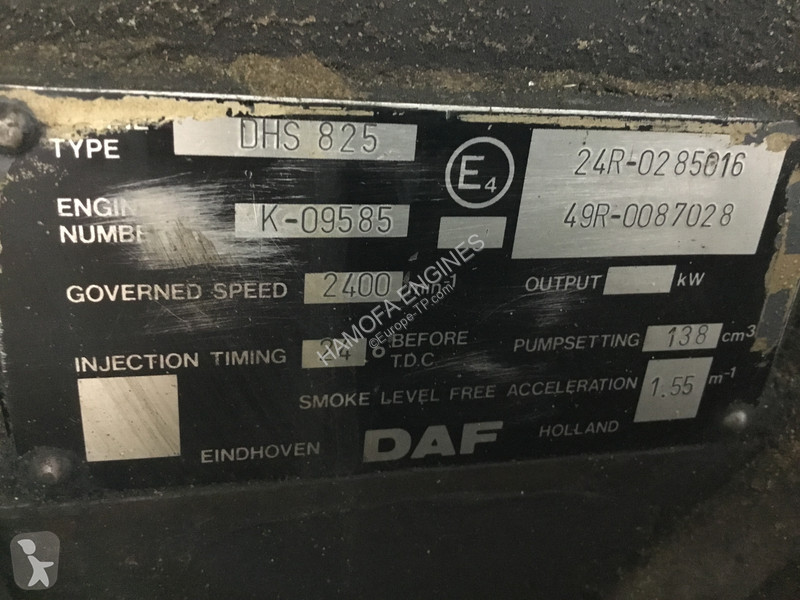 قطع غيار الأشغال العمومية DAF DHS825 USED