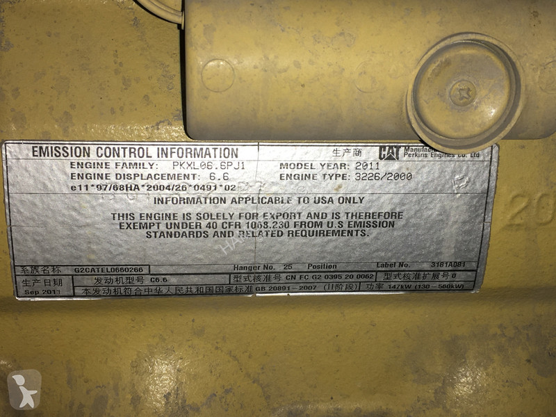 Losse onderdelen bouwmachines Caterpillar C6.6...