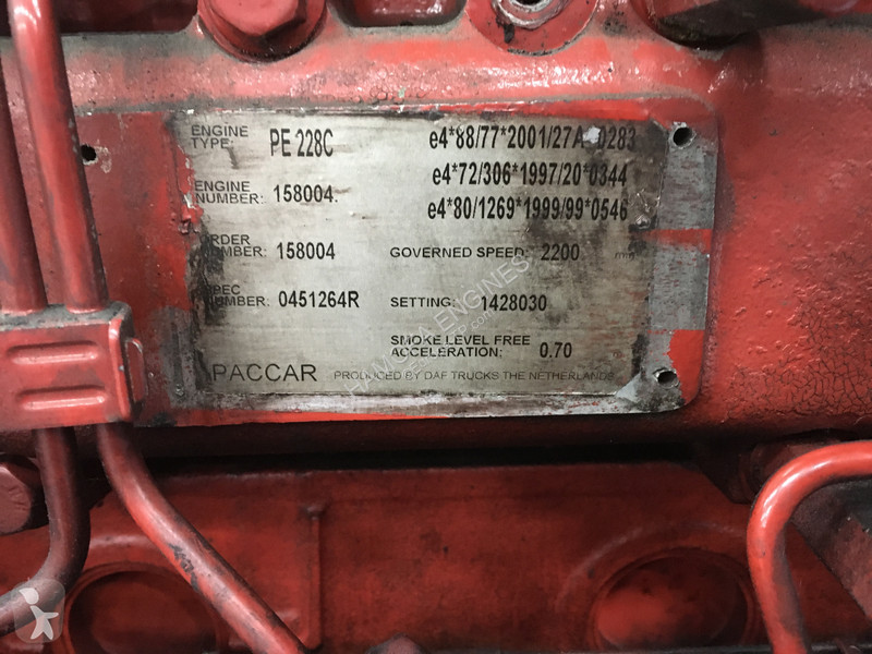 قطع غيار الأشغال العمومية DAF PE228C FOR PARTS