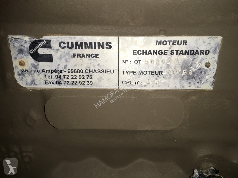 Náhradné diely na stavebné stroje Cummins VTA28...