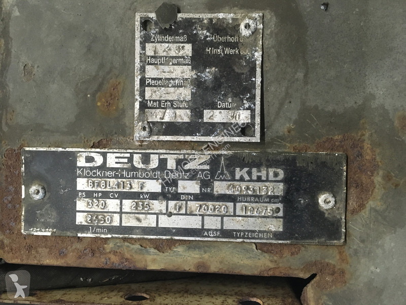 Losse onderdelen bouwmachines Deutz BF8L413F USED