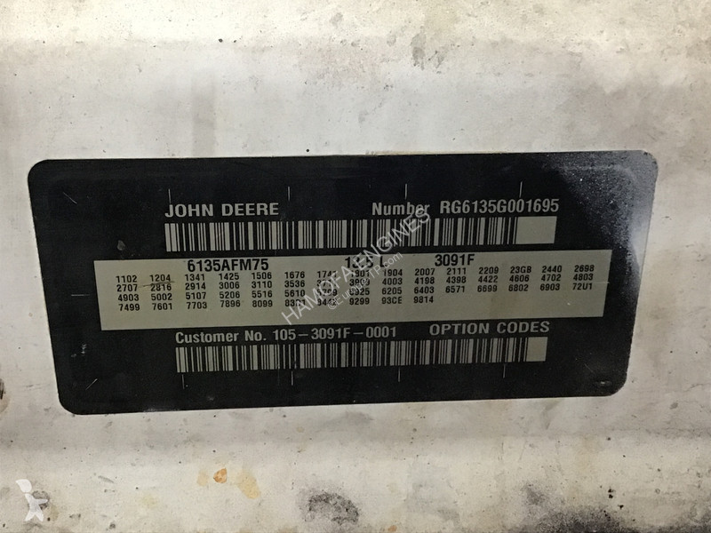 قطع غيار الأشغال العمومية John Deere 6135AFM75...
