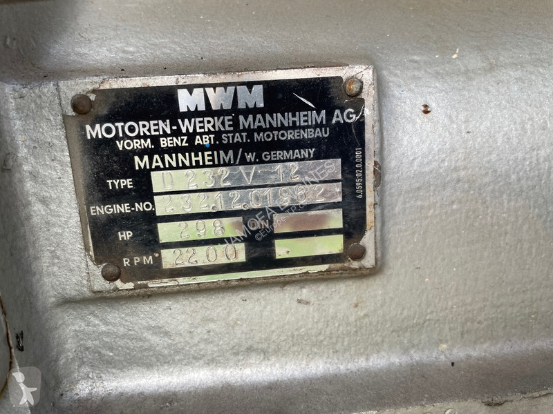 Reservedele til offentligt anlægsarbejde MWM...
