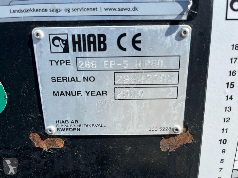 Uitrusting voor vrachtwagens Hiab 288EP-5 HIPRO