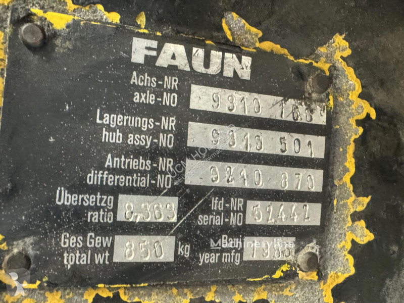 Запчасти для спецтехники Faun