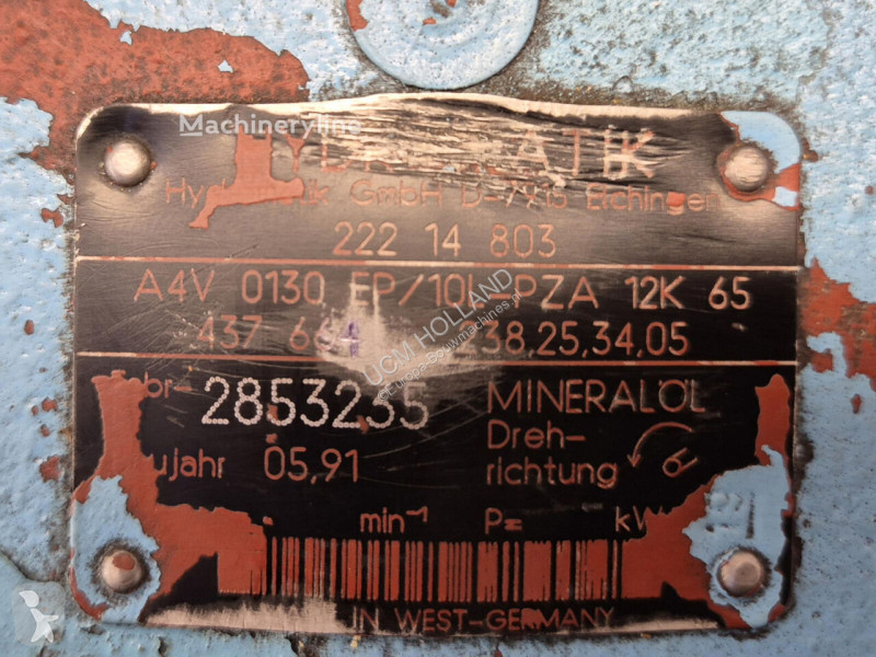 Peças máquinas de construção civil Krupp