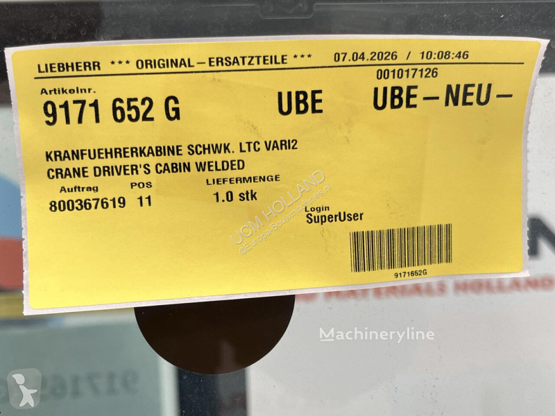 Losse onderdelen bouwmachines Liebherr