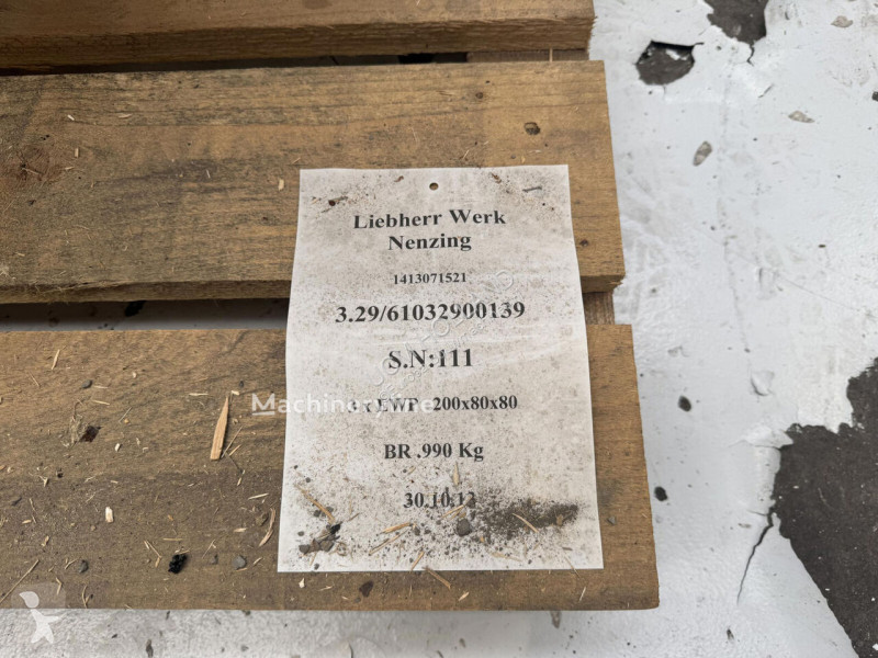 Losse onderdelen bouwmachines Liebherr LHM slew...
