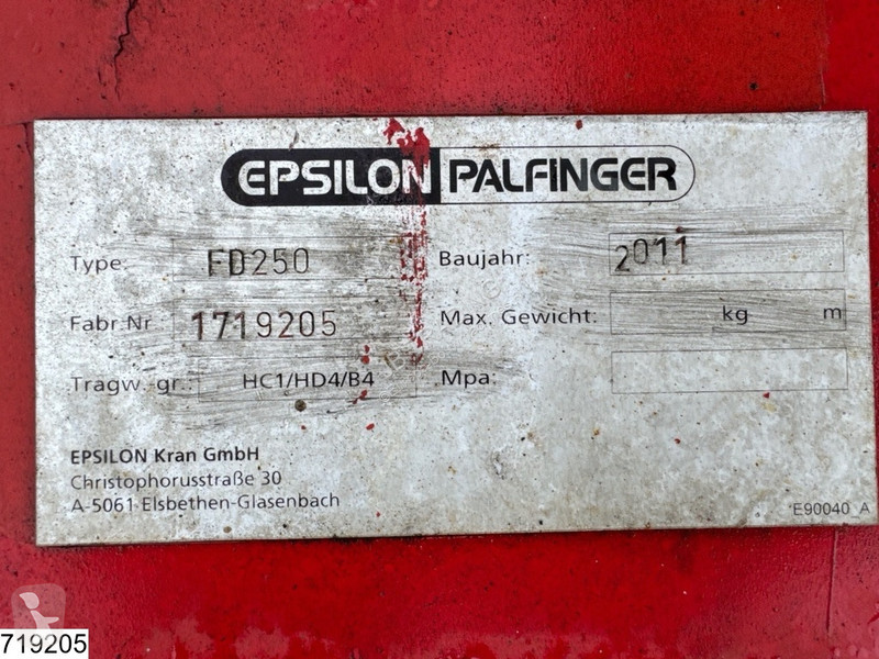 Náhradní díly stavba Palfinger Epsilon FD250