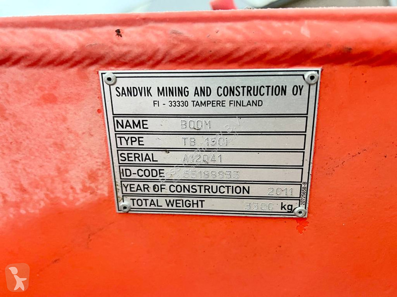 Boormachine, heistelling, sleuvenfrees Sandvik...