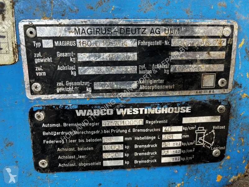Bore-, hamre-, skæremaskine Bomag Iveco magirus...