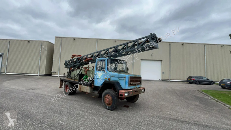 Bore-, hamre-, skæremaskine Bomag Iveco magirus...