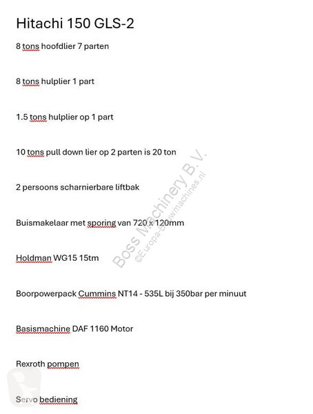 تخريم وتثقيب وتقطيع Hitachi KH150GLS-2 - 30.3m...