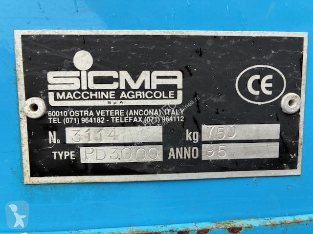 Rörliga markverktyg Sicma kopeg met zaaimachine
