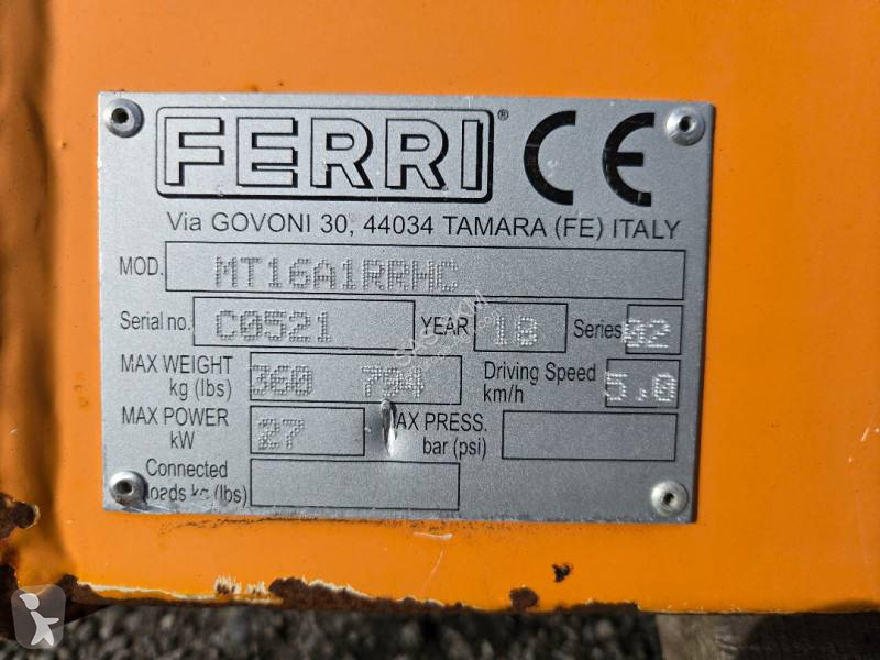 Aangedreven grondwerktuigen Ferri  MT160