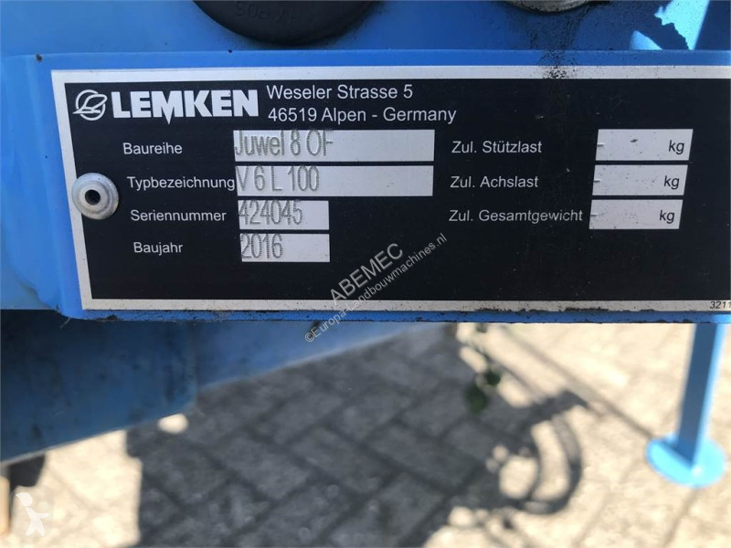 Niet aangedreven grondwerktuigen Lemken Juwel 8...