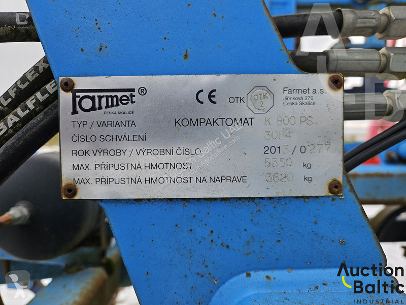 Icke rörliga markverktyg Farmet K 800 PS