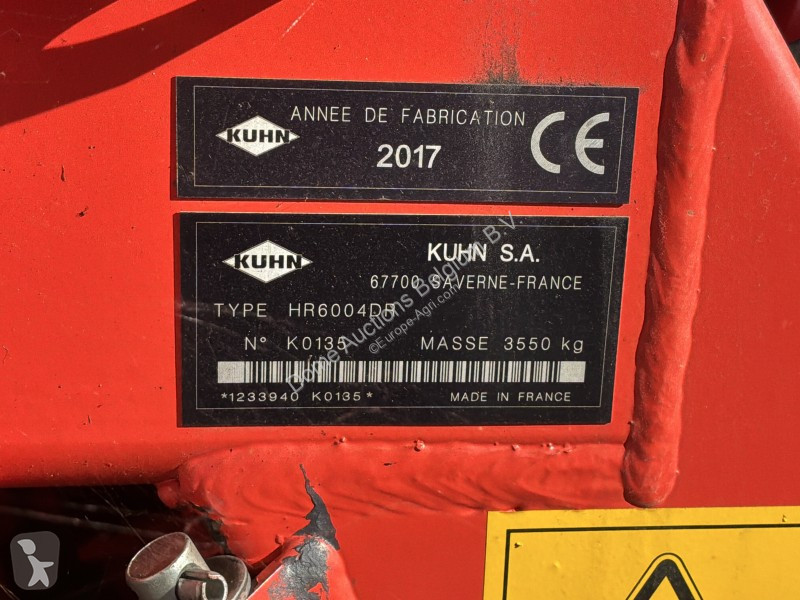 Pohyblivé zemní nástroje Kuhn HR6004