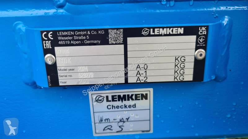 Icke rörliga markverktyg Lemken  KORUND 8/600 K...